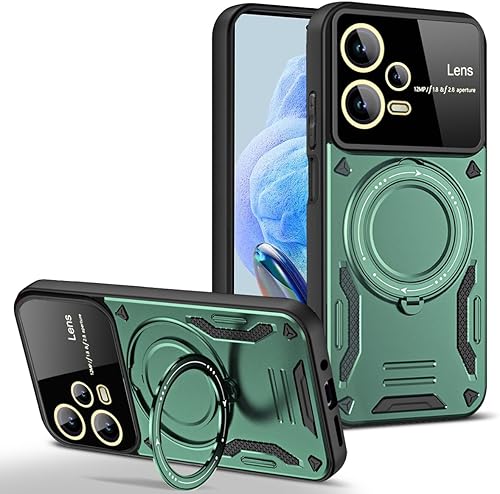 Funda para Xiaomi Redmi Note 12 Pro 5G Poco X5 Pro con protector de lente de cámara, protección contra caídas de grado militar a prueba de golpes