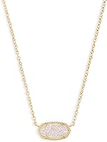 Vista 147 de Kendra Scott - Collar Elisa con dije para mujer, joyería de moda, chapado en oro de 14 quilates