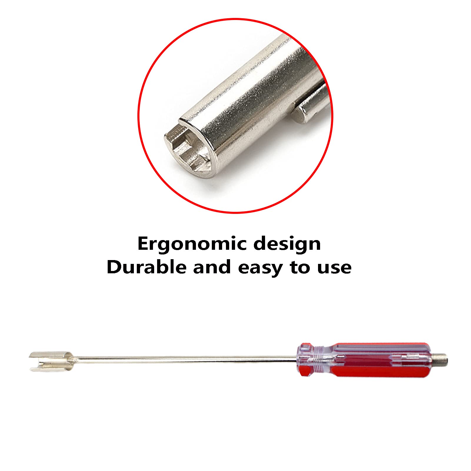 Ticfox Professional BNC and F Connector Extraction Tool F Connector Extractor Coax(Red) - Image 3