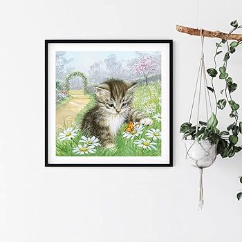 ダイヤモンドペインティングキット 猫と花の風景 90㎝×65cm DAC ダイヤモンドペインティングキット 猫と花の風景 90㎝×65cm DAC Amazon |