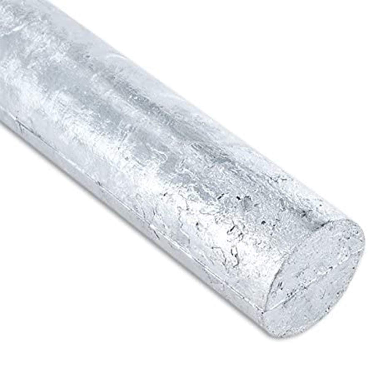 Barre di zinco, barre di zinco marine ad alta purezza for uso di laboratorio 2 pezzi lunghezza 300 mm(25mm)