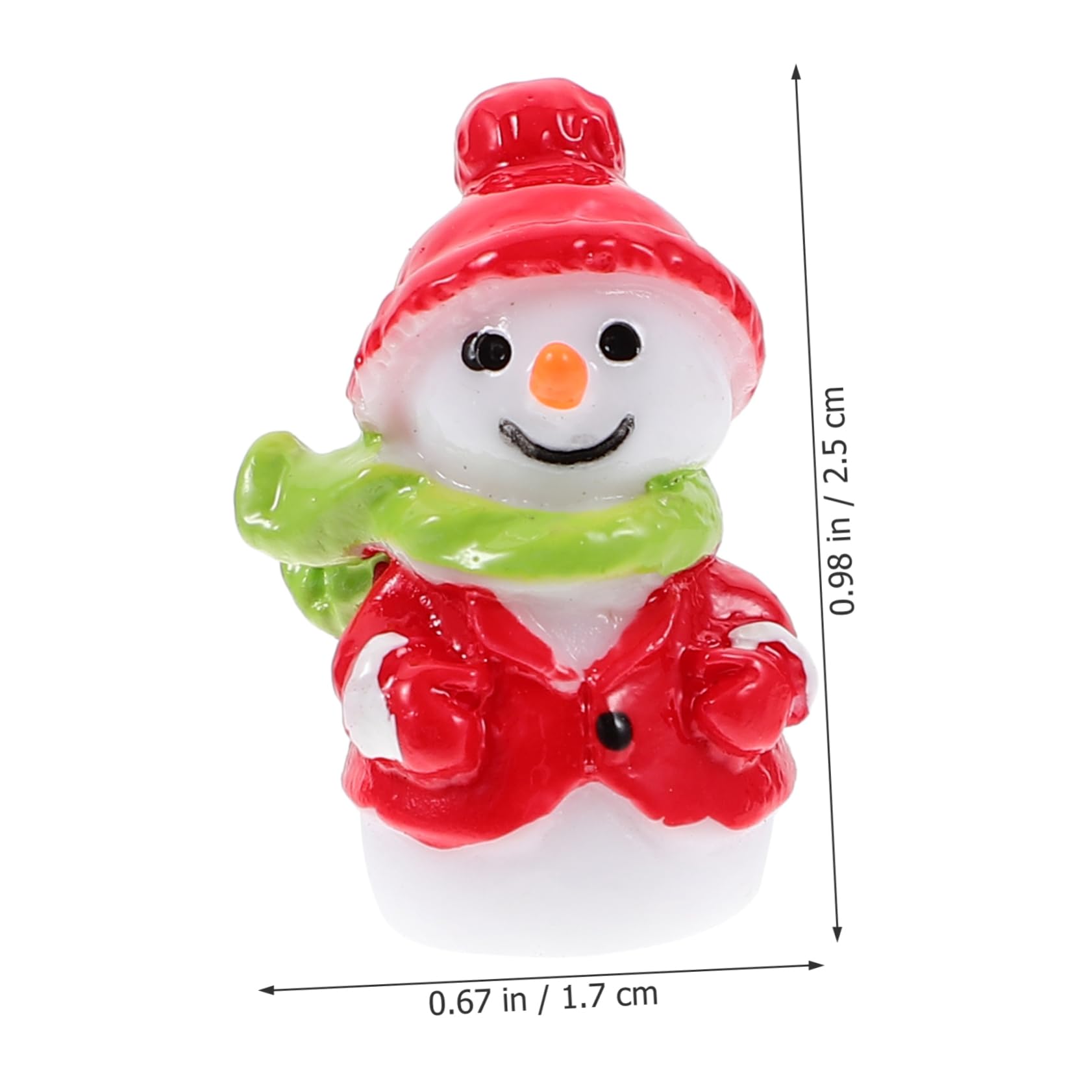 Lot De 30 Mini Figurines Bonhomme De Neige En Résine - Déco Noël, Terrarium, Maquettes - 2.8 Cm
