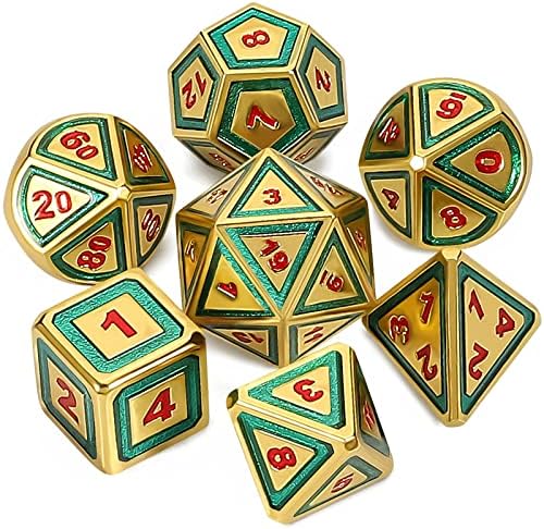 CiaraQ DND Polyhedral Dice Set with Dice Bag for Dungeons and Dragons RPG MTG Role Playing Table Games