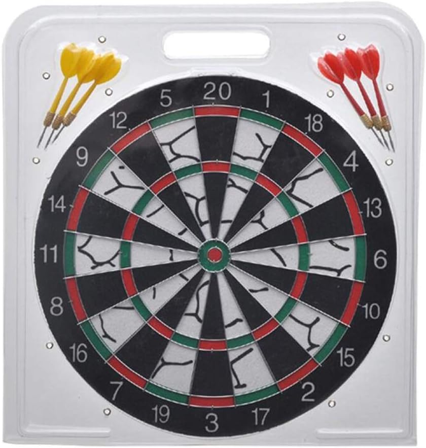 Dart Board Set Double-Sided Available Dartboard Backboard Set Indoor Game Bristle Dart Board Set for Adult, Indoor Outdoor Fun,Office and Family Time (Size : 15 inches) : Sports & Outdoors