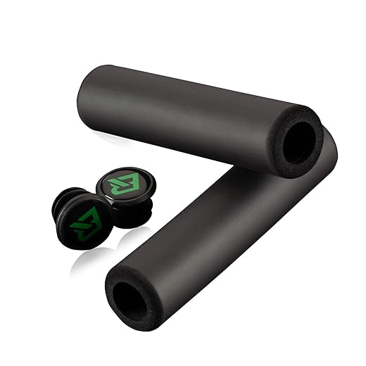 Rock BROS Bike Handle Grips Foam Comfortable Shock Absorption Bike Handlebar Grips Suit for BMX, Mountain, MTB, Beach Cruiser, Scooter