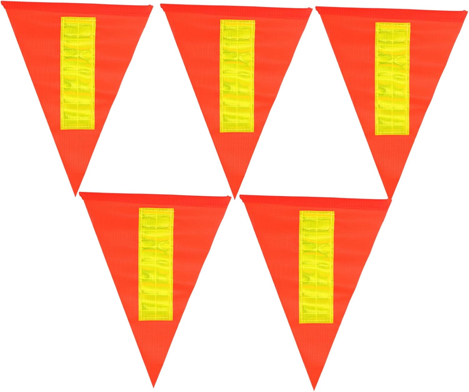 UPKOCH 5Pcs Bike Safety Flag Reflective Warning Flag for Bicycle Tail Lightweight Compact Design Durable Construction for Outdoor Cycling and Team Use