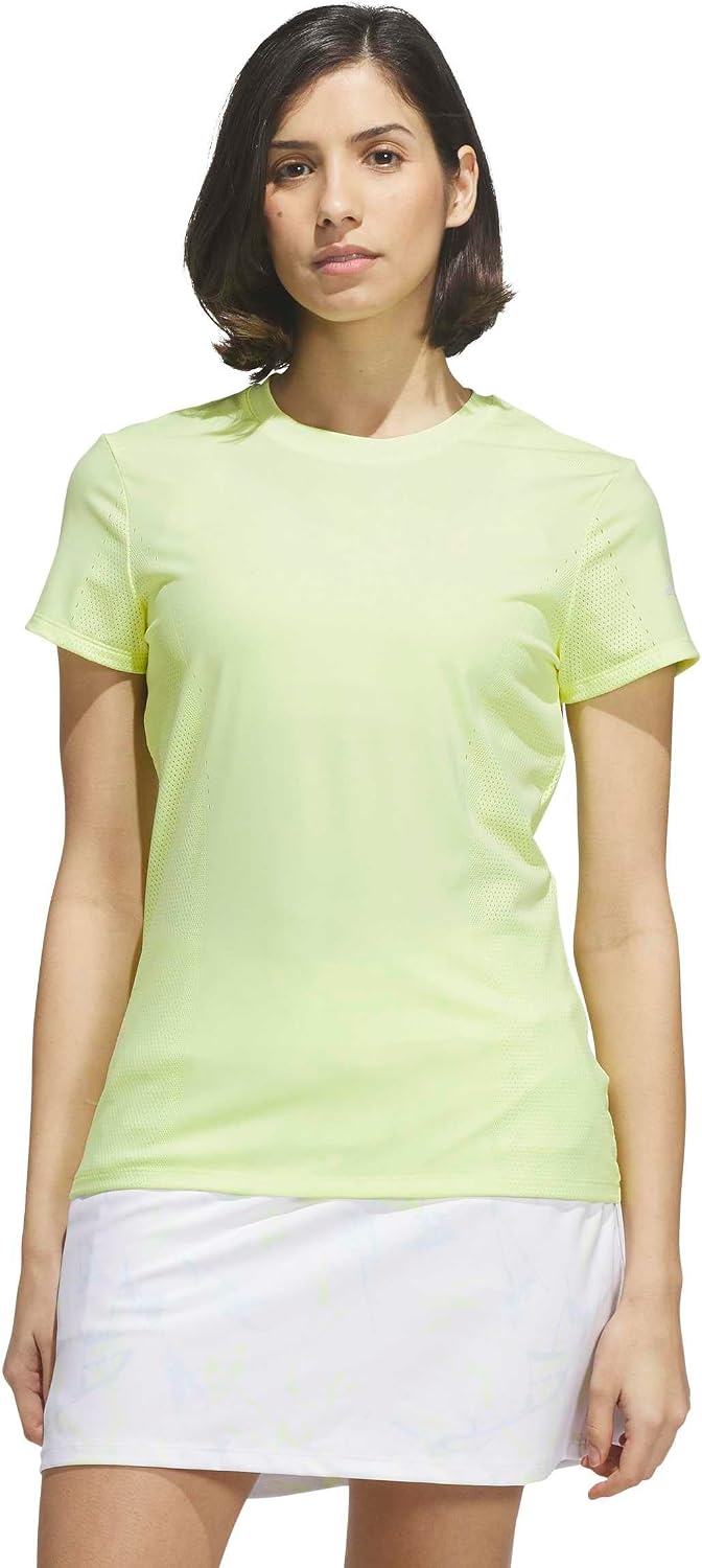 adidas Women's Ultimate365 Tour Engineered Short Sleeve Slim Top