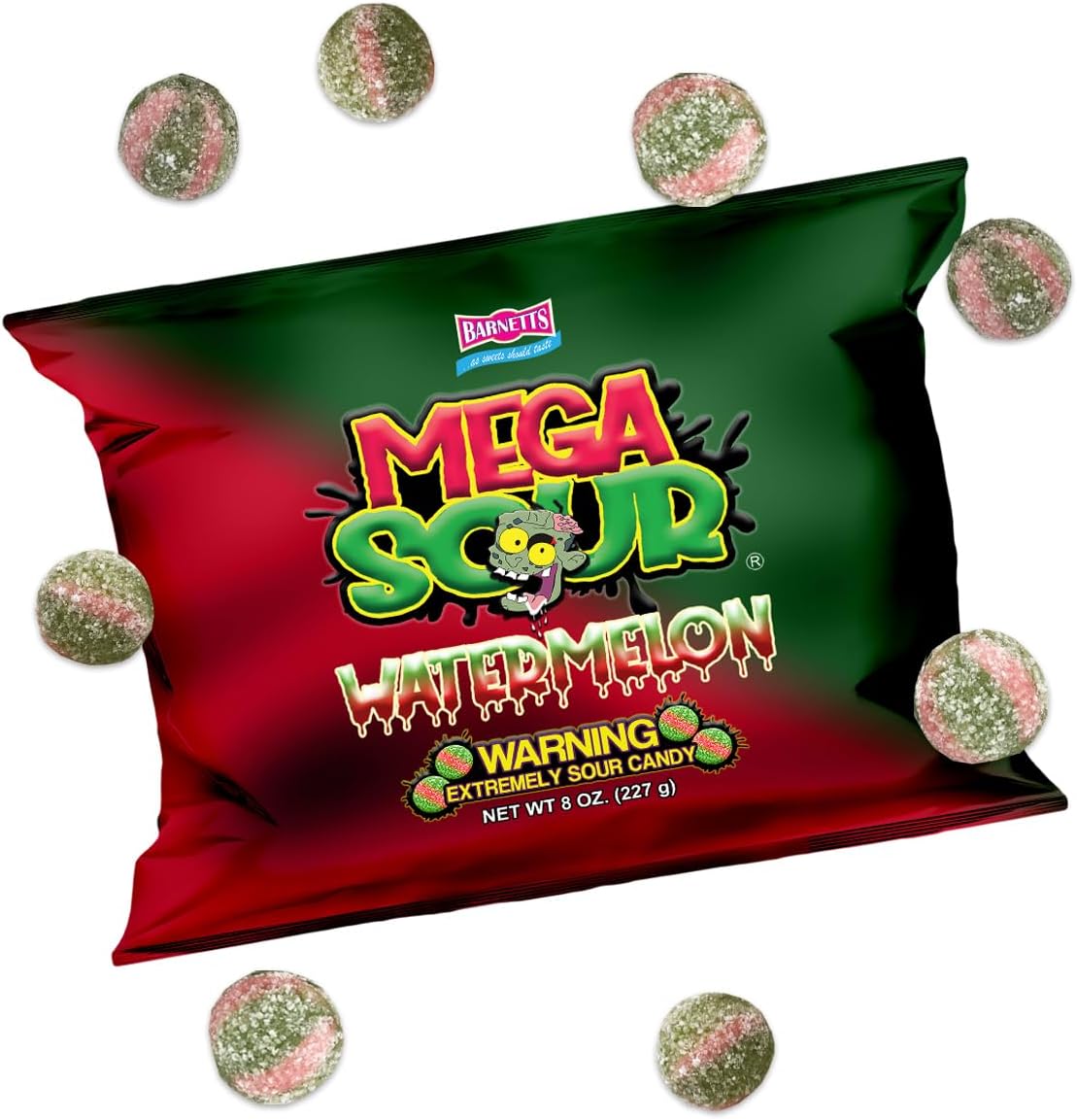 Barnetts Mega Sour Watermelon - 227g (half pound))