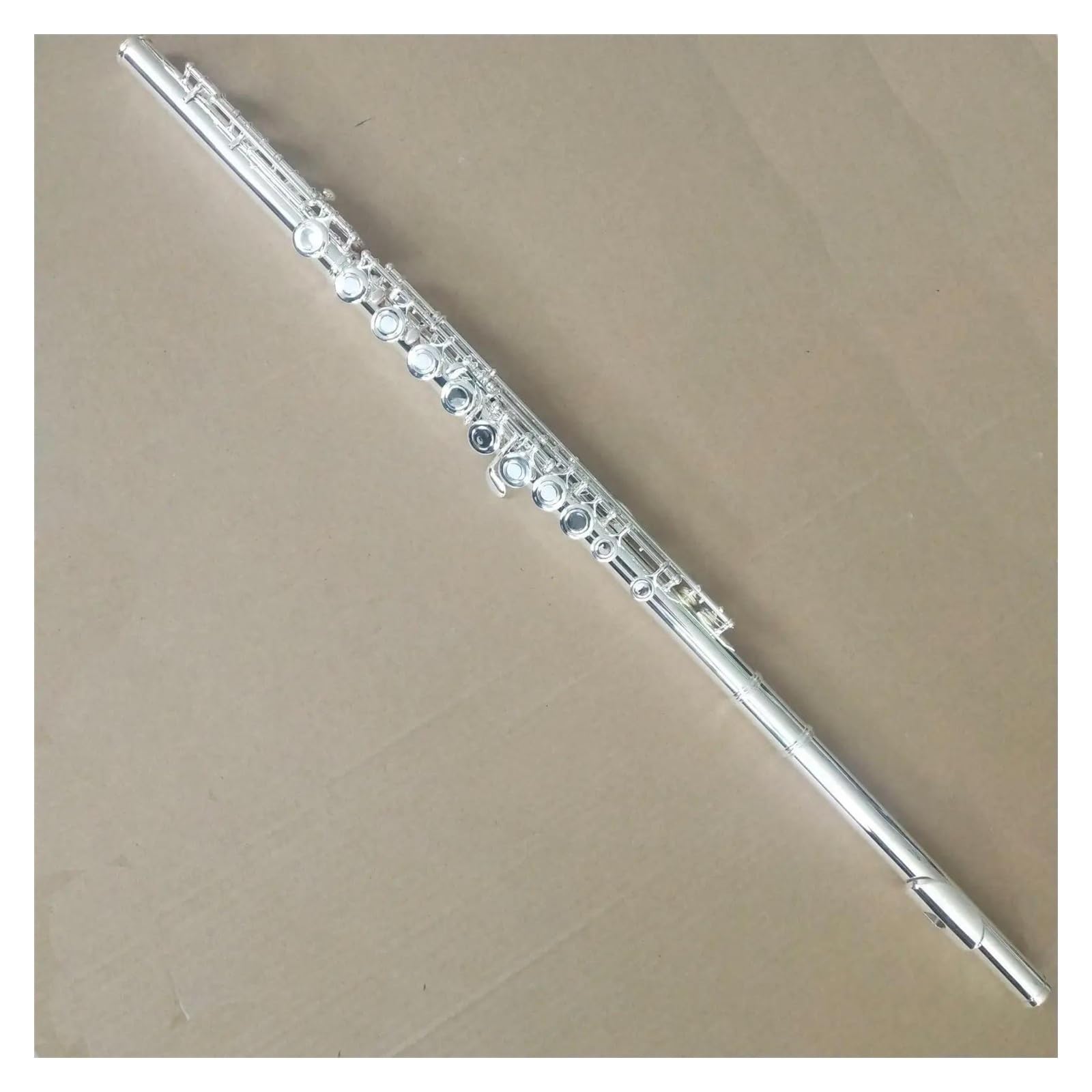 Professionale Flauto Traverso Flauto Con Bocchino Quadrato A 17 Fori Placcato In Nichel Argento Con Custodia E Accessori