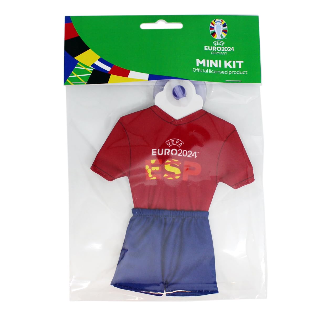 UEFA Euro 2024 Mini Kit/Mini Jersey 17 x 14 cm with Suction Cup, Football Fan Item, European Championship - Image 3