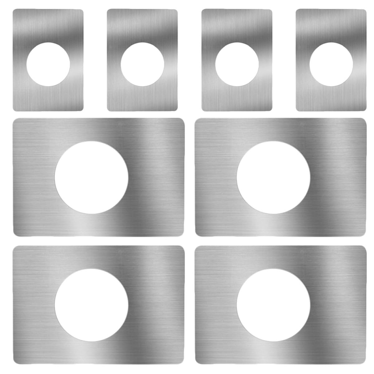 Placas de refuerzo de acero inoxidable Luxshiny para reparar y proteger cerraduras interiores