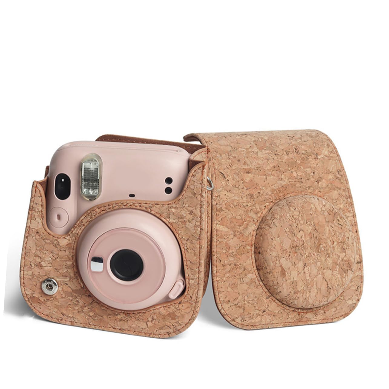 HOMSFOU 2pezzi Custodia Protettiva Per Fotocamera Istantanea Pu Design Rimovibile e Borsa Imbottita Per Mini Perfetta Per Foto Movimento Per Appassionati Di Fotografia