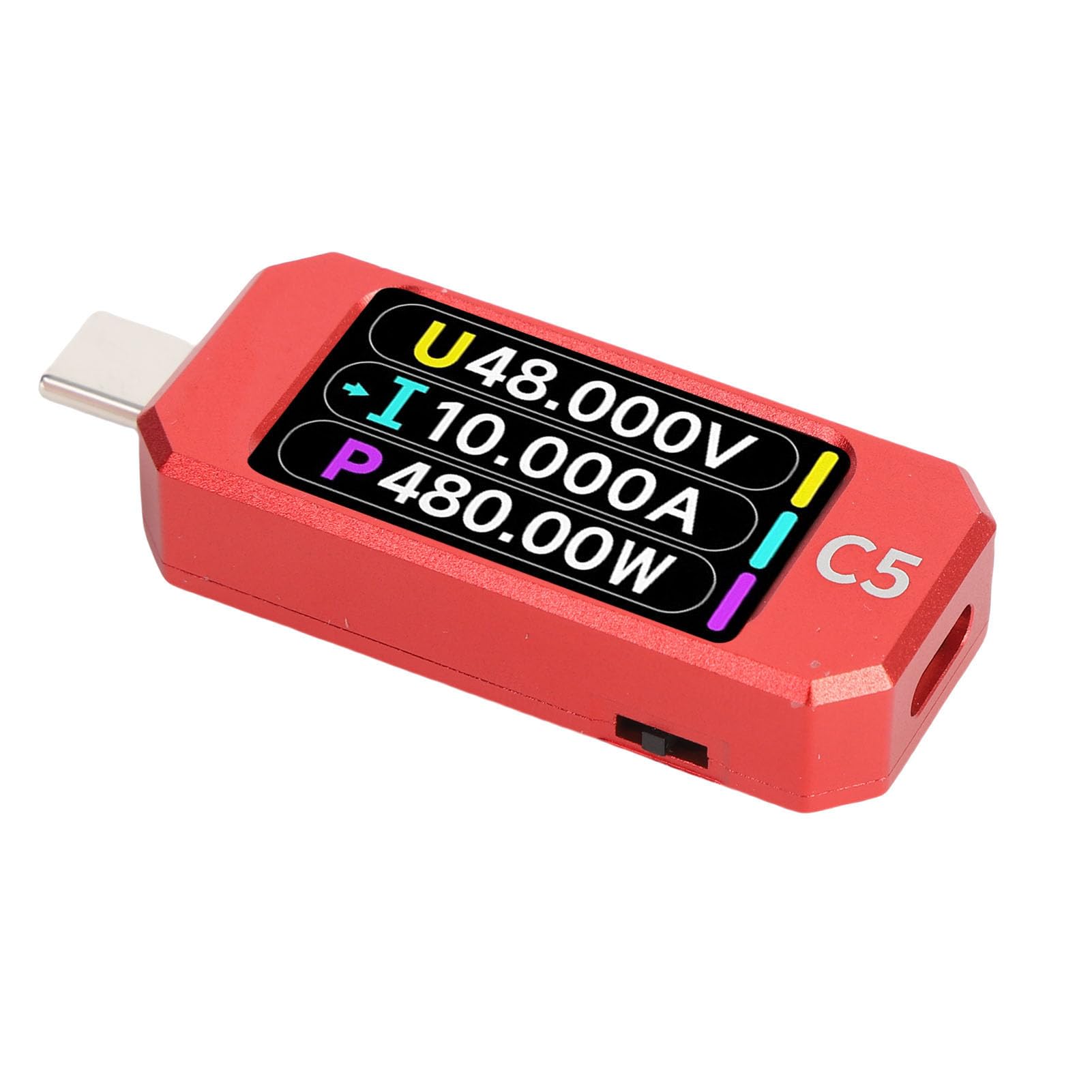 YWBL-WH Tester Typu C Analizator Mocy USB C z 1,47-calowym Ekranem IPS USB PD 3.1 EPR AVS Tester Napięcia i Prądu do ładowania Kabla ładowarki Testowanie Powerbanku