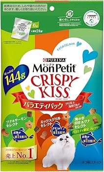 Amazon | モンプチ クリスピーキッス 猫用おやつ バラエティパック