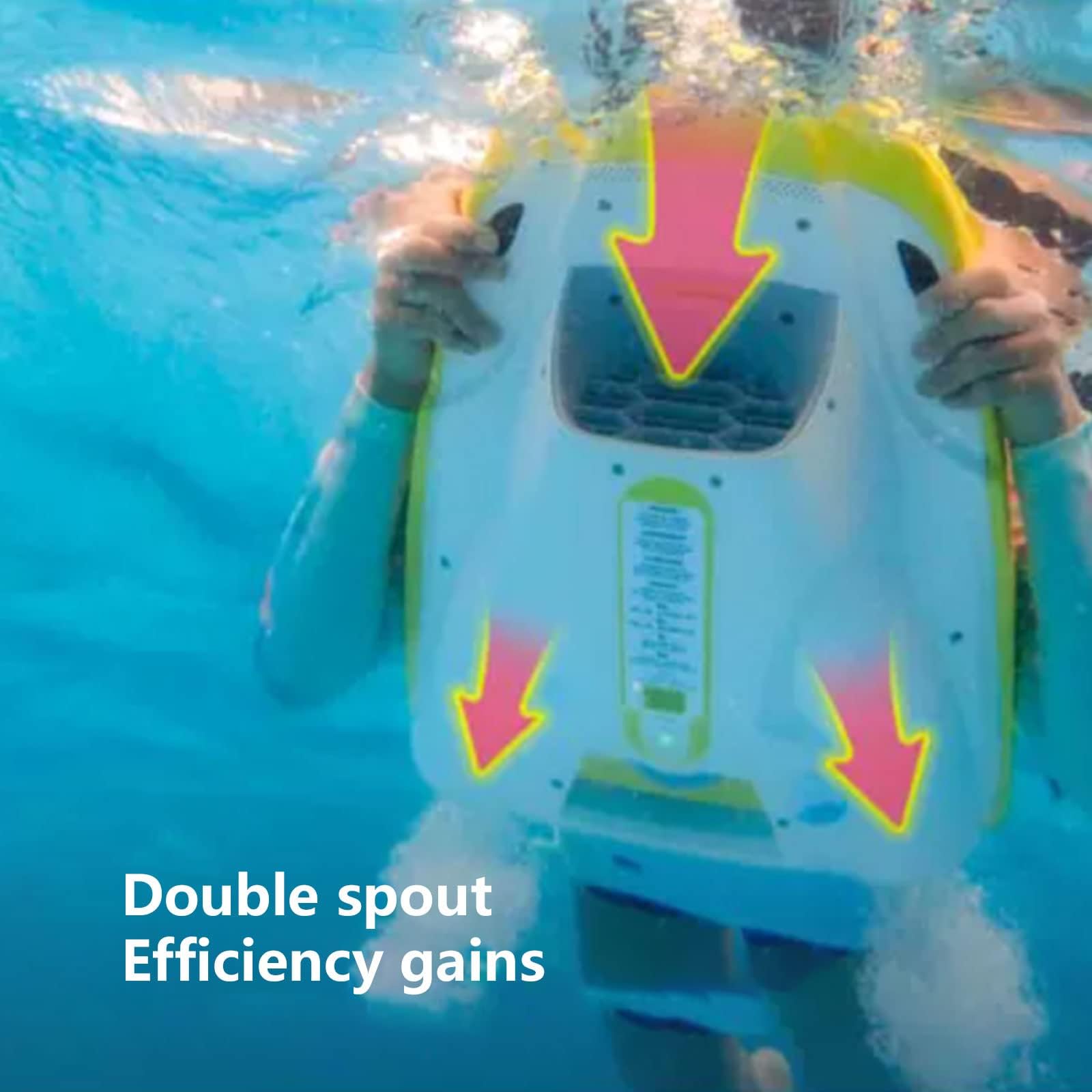 Moto acuática portátil, scooter submarino, refuerzo de natación, adecuado para buceo, exploración oceánica