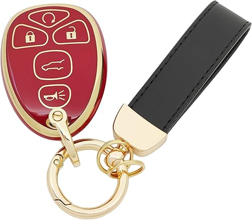 Miniatura 7 de Funda para llavero de TPU compatible con Chevy Tahoe Suburban GMC Acadia Yukon y Cadillac y Buick Lucerne Enclave Pontiac Key Fob