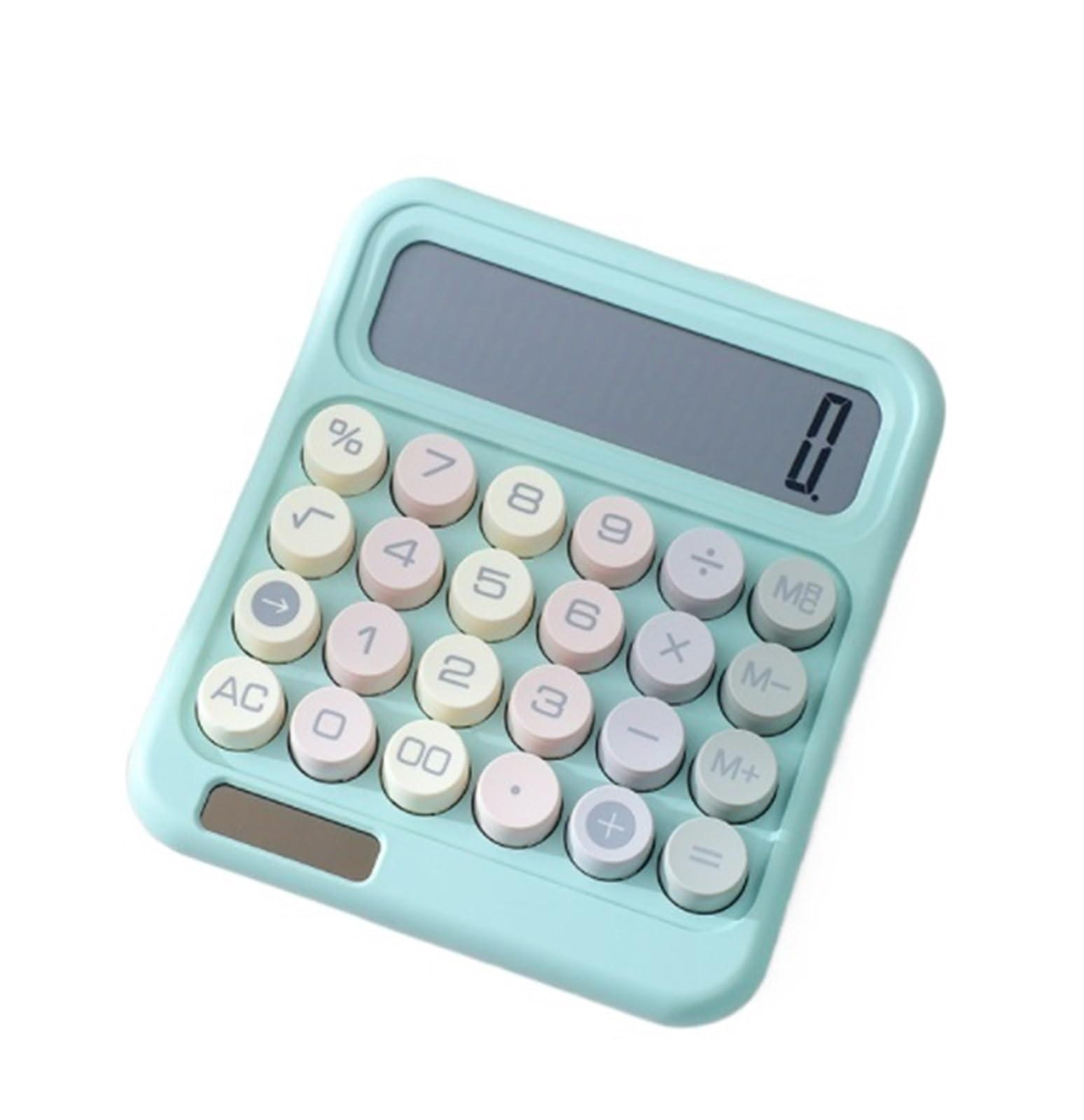 Calculatrice Calculatrice De Bureau Multifonctionnelle Alimentée À L'énergie Solaire for Le Et La Maison Bureau Office(Grün)