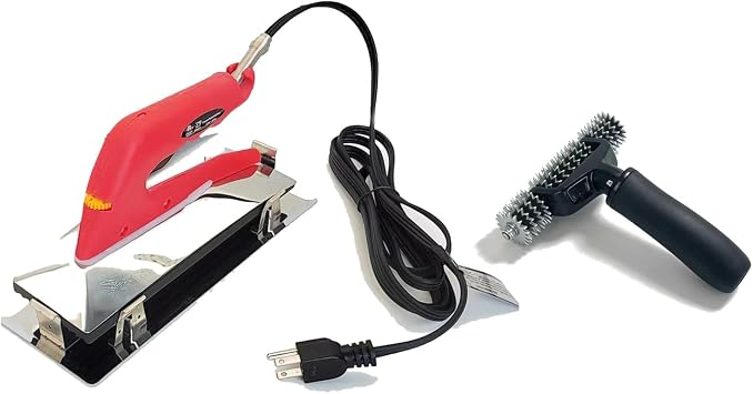 Carpet Seaming Iron 10 Inch 800W with Spiked Star Grooming Roller - ZY477