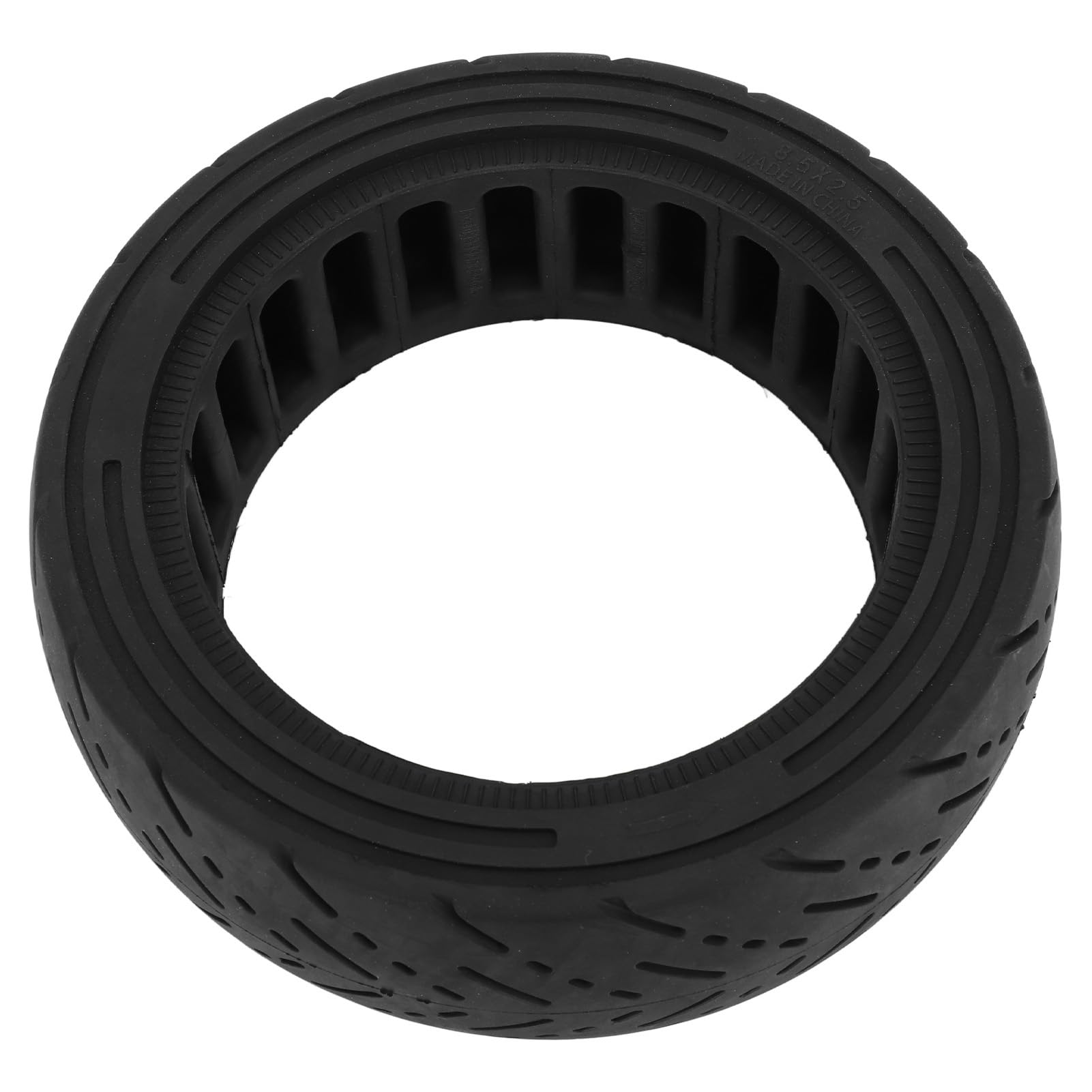 Pneus Pleins en Caoutchouc, Roues de Rechange pour Scooter électrique 8,5 X 2,5 Pouces, Pneu Solide en Nid D'abeille pour Scooter électrique Dualtron Mini Speedway Leger (BLACK)