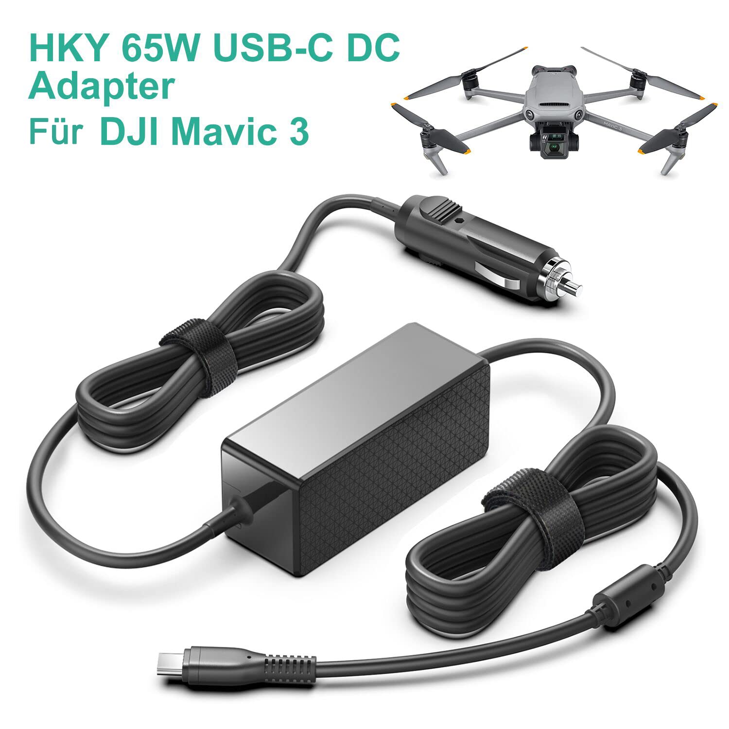 HKY Fuente de alimentación USB C para coche de 65 W para Acer Swift Go 14, Acer Chromebook Plus 514 Laptop Google AI, Acer Swift Edge 16 Laptop, Acer Swift Edge Go 16 SFA16 SFE16 SFG14 SFG16, Aspire