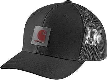 Carhartt Mens Rugged Flex Twill Mesh-Back Logo Patch Cap