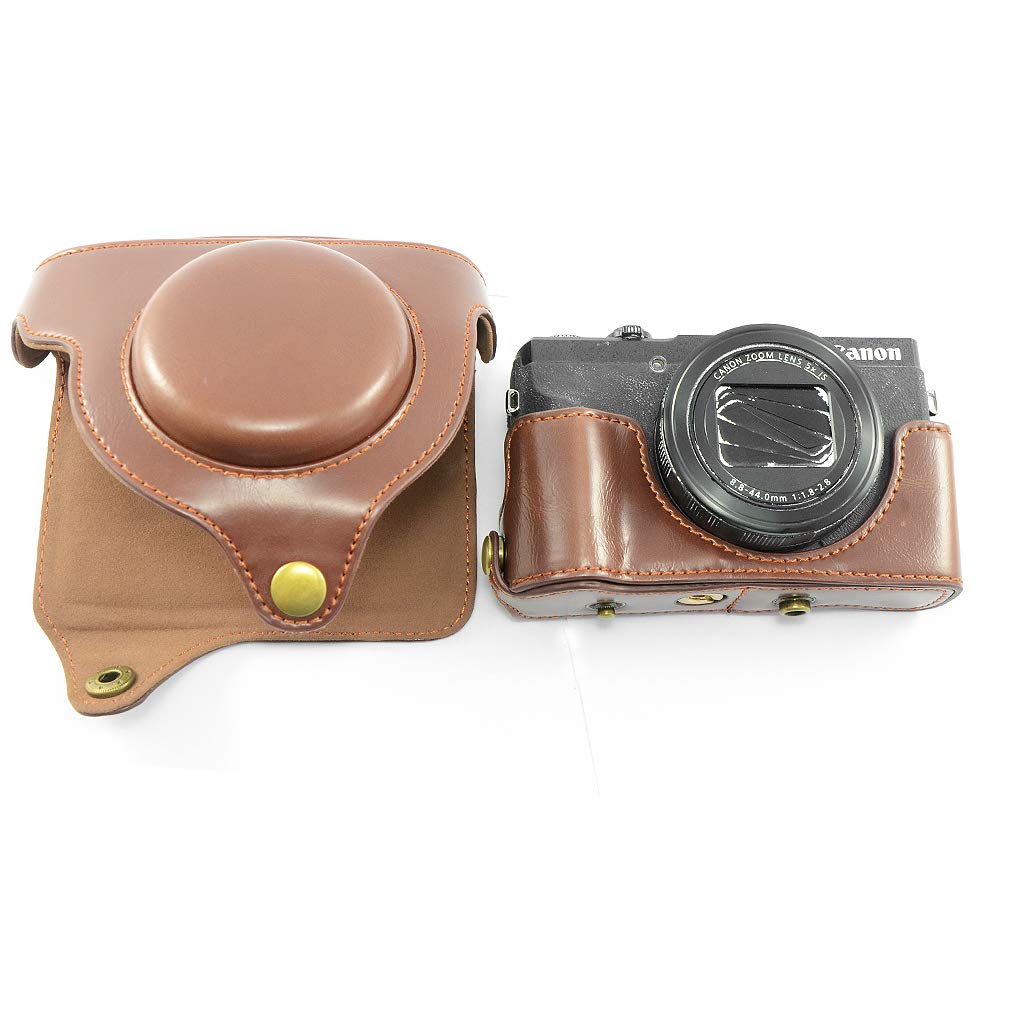 Amazon.co.jp: FIRST2SAVVV ダークブラウン キヤノン Canon PowerShot