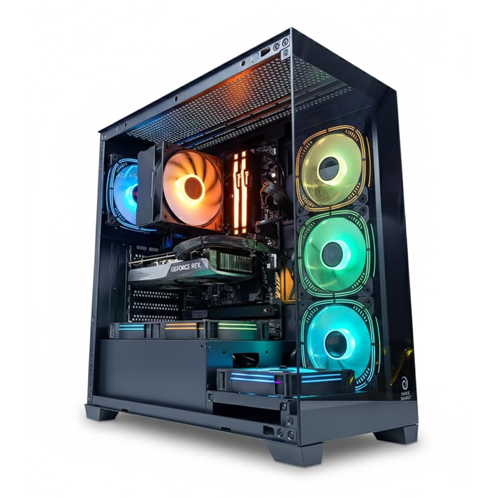Mystic Gaming PC - Intel Core i5-12400F | GeForce RTX 3060 12GB GPU | 16GB DDR4 RAM-1TB NVMe SSD | Air Cooler-H610 MB-650W 80+ PSU | WiFi-Bluetooth-Windows 11 Pro | Desktop Computer