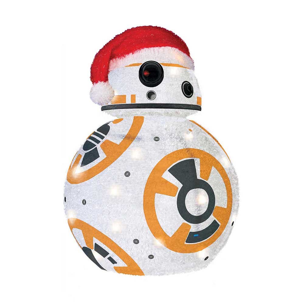 Amazon.com: Kurt Adler Star Wars Bb8 Collapsible Lighted Tinsel
