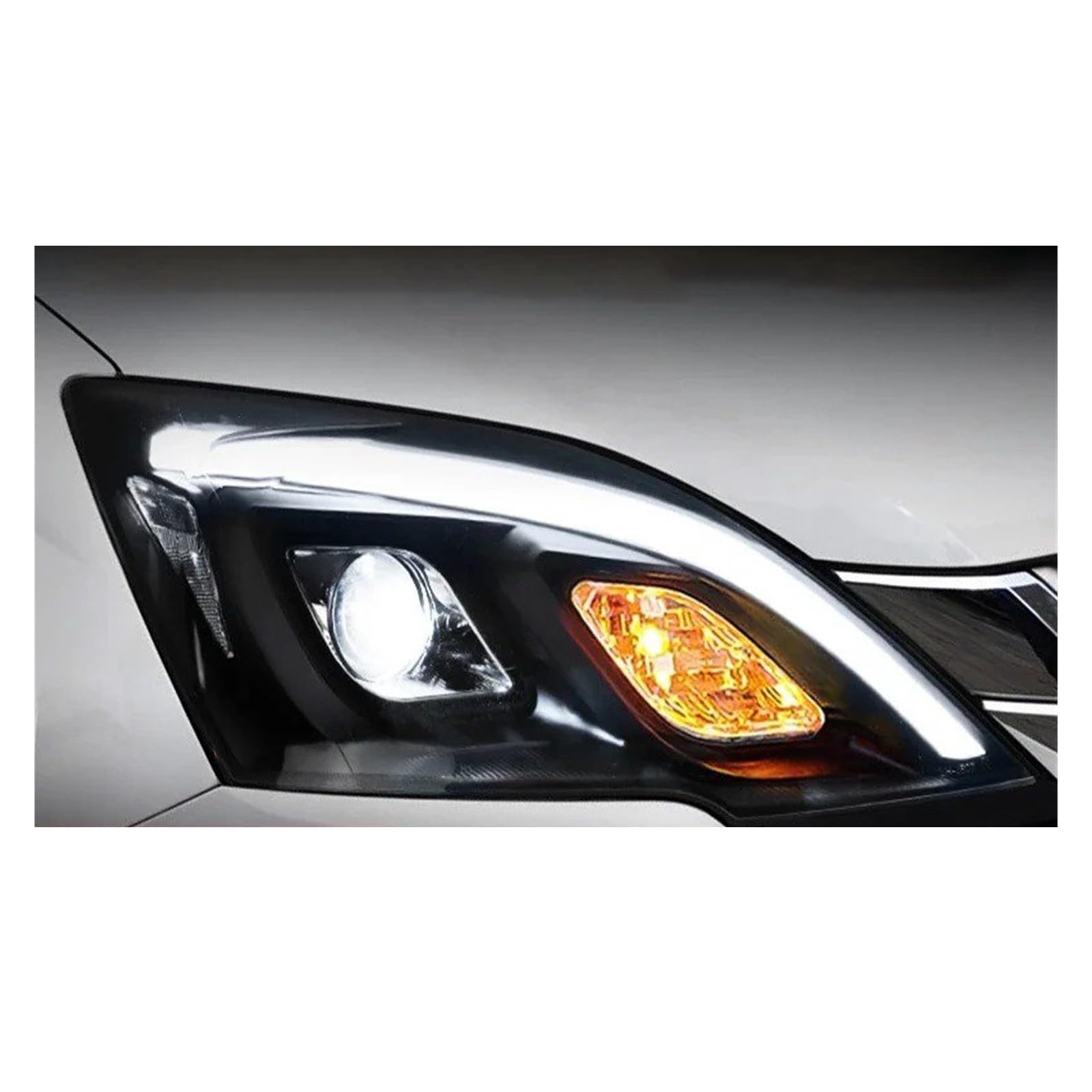 Gruppo Ottico Anteriore per Auto 2007-2011 Luci per Auto Proiettore Faro Luci diurne Accessori automobilistici