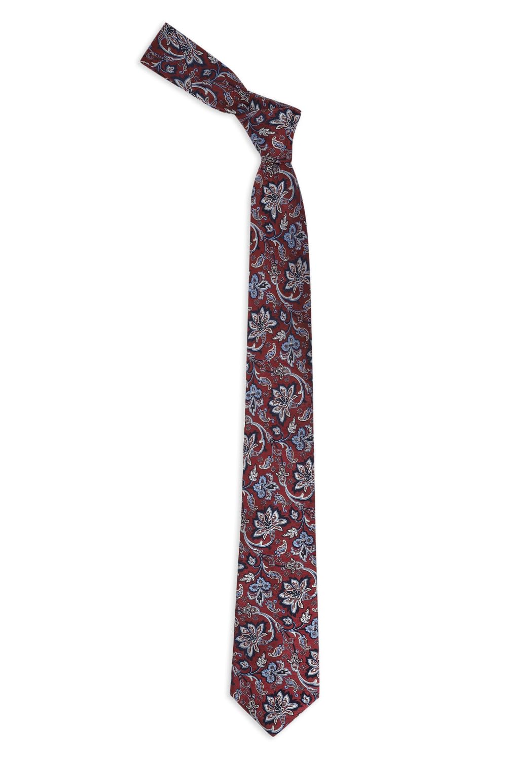 peter england Men Maroon Embroidered Tie-picture-36