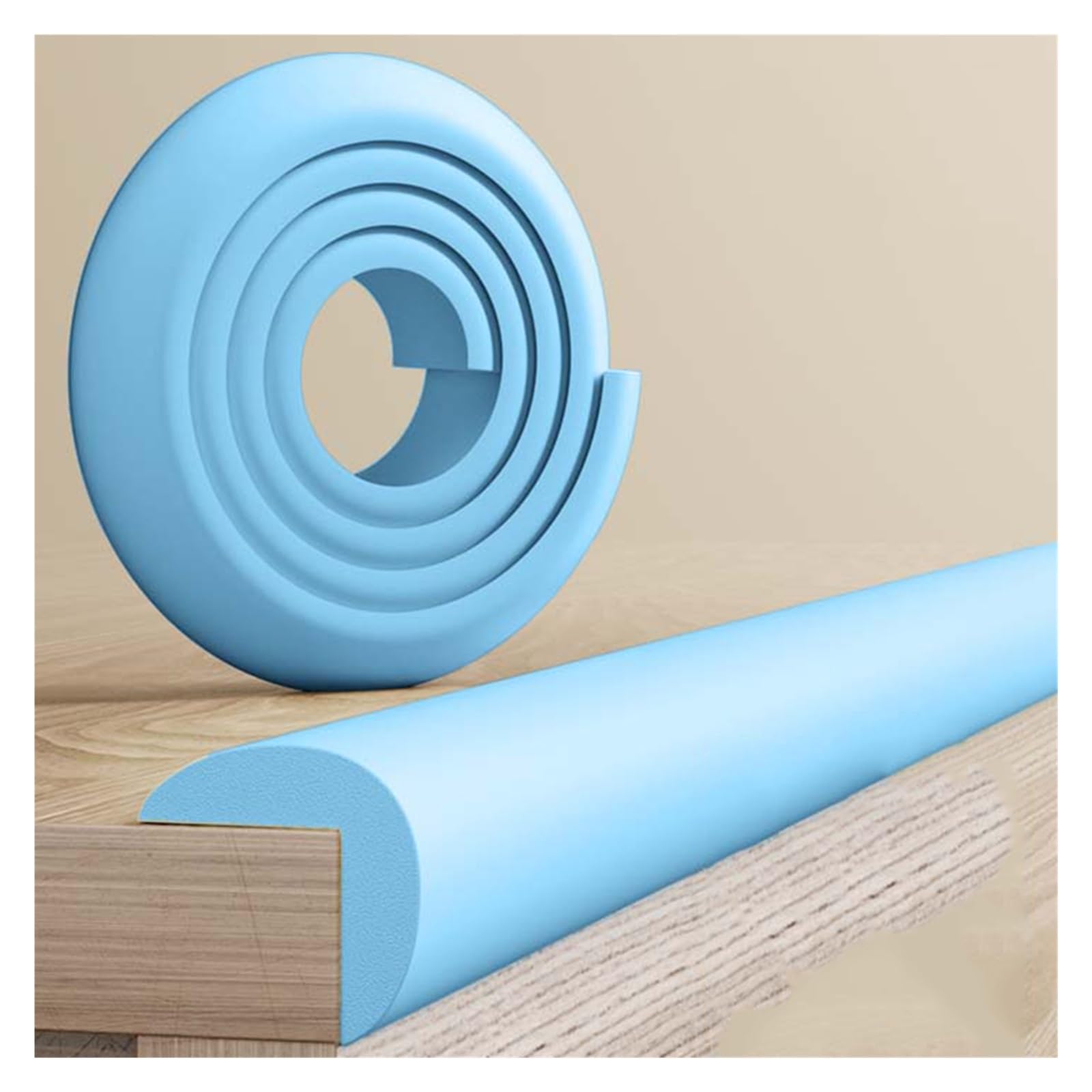 YNBSHGAA Foam edge protectors, Corner And Edge Guard, Self-Adhesive Anti Collision Strip For Glass Table, Furniture, Fireplace, Protectors For Kids,Blue-2m/6.56ft