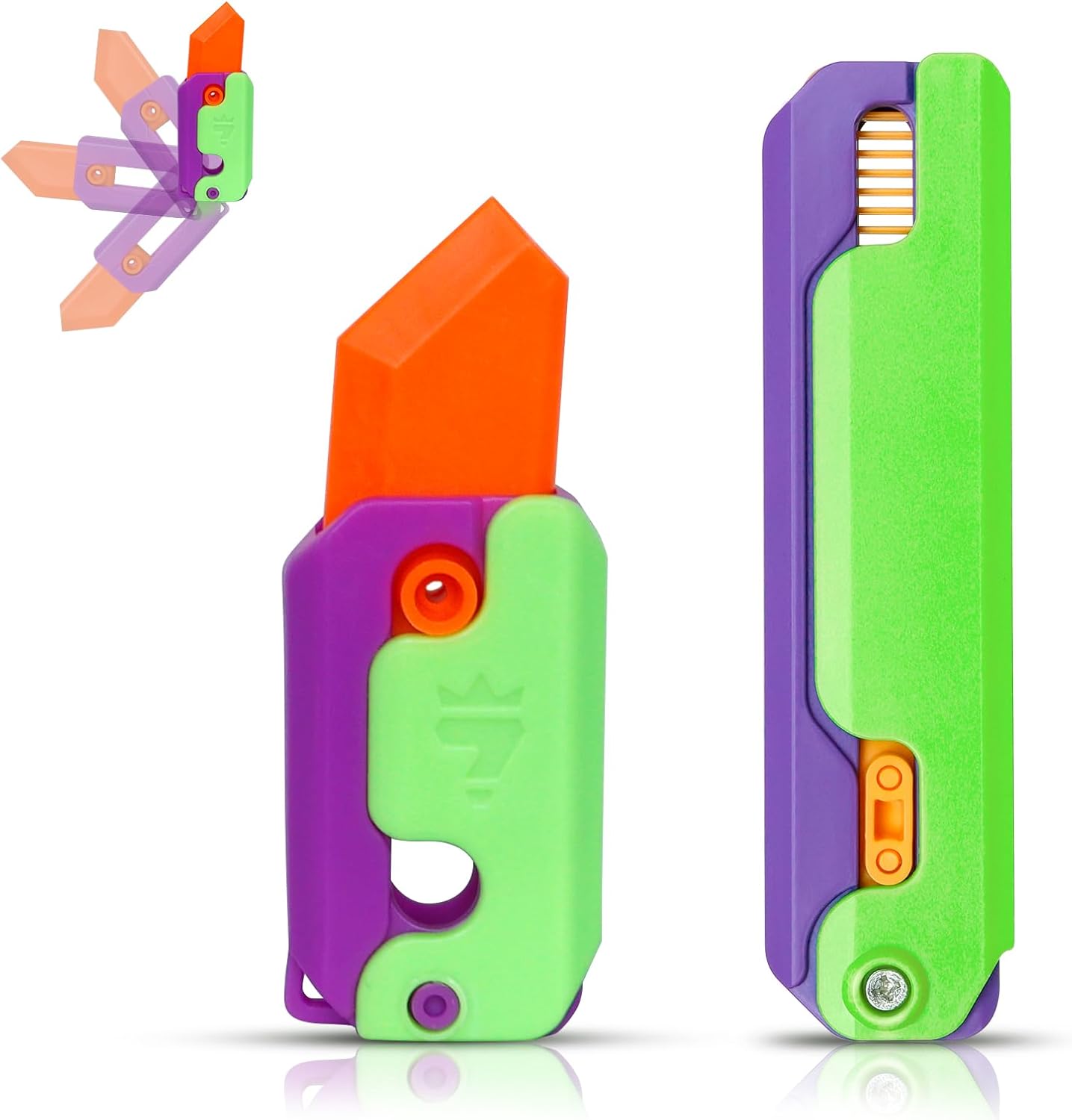 OLMURI Turnip Knife Comb Fidget Toy Set, 3D Printed Plastic Fidget Knife Comb Toys