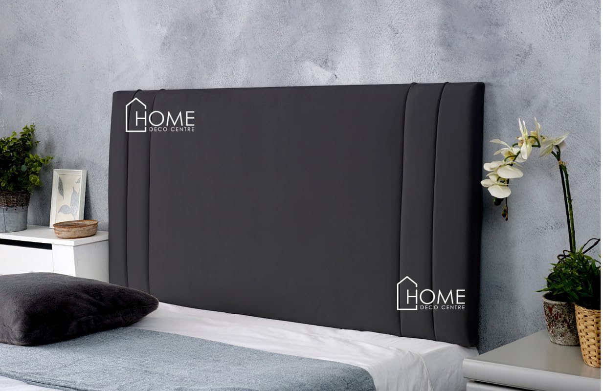 CROWNBEDS DENVER HEADBOARD 26 INCHES HIGH IN PLUSH VELVET FOR DIVAN BEDS WITH EXTRA PADDING