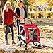 GOWE Aosom 2-in-1 Pet Bike Trailer for Small Dogs, Road-Visibility Bicycle Stroller, Weather-Strong Bike Wagon Trailer Sidecar Attachment, Red