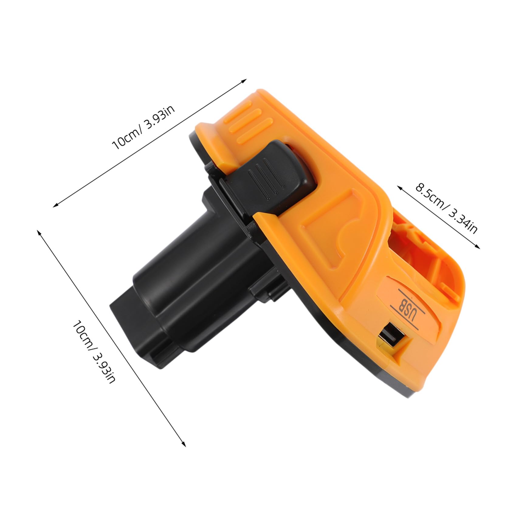 Convertidor de Batería 18v/20v a 18v Abs, 2 Juegos | Adaptador de Iones de Litio, Conector de Alimentación, Corriente Nominal 3a y Respuesta de Emergencia