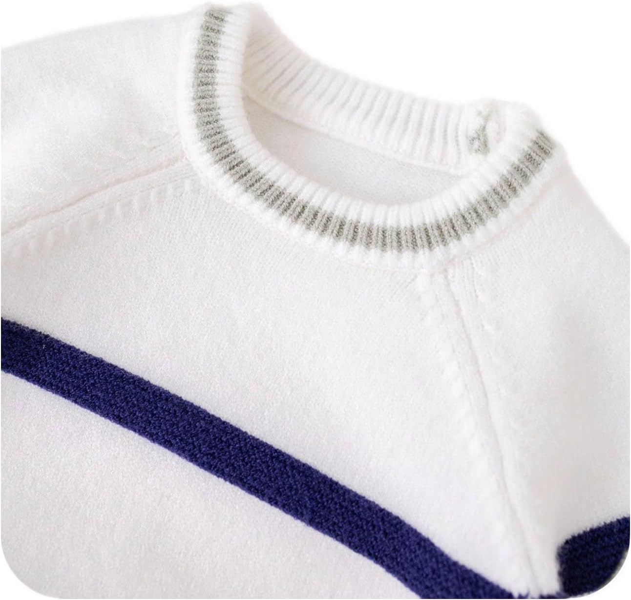 SOLY HUX Toddler Boy's Striped Sweaters Long Sleeve Crewneck Knit Pullover Tops Sweater Fall Clothes