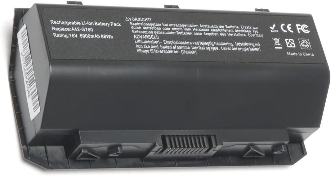15V 78Wh A42-G750 Replacement Laptop Battery for ASUS G750 G750J G750JH G750JM G750JS G750JW G750JX G750JZ Series