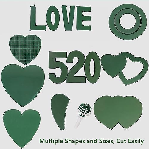 Miniatura 7 de Bloques de espuma floral para flores frescas y artificiales, 6 piezas cada uno de 8 pulgadas de largo x 4 pulgadas de ancho x 2.8 pulgadas de alto,