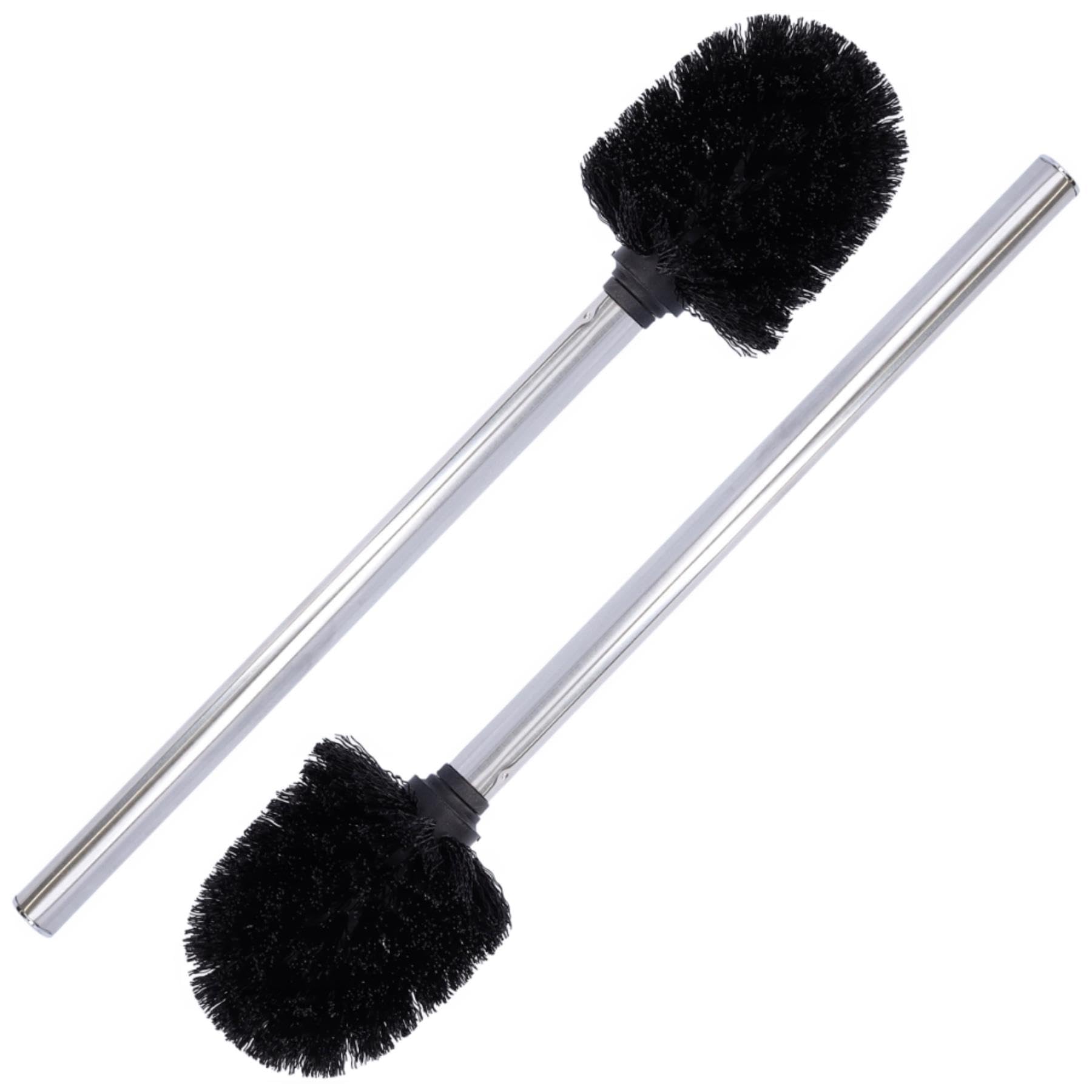Geezy 2X Toilet Brush Stainless Steel Bathroom Cleaning Sturdy Bristles Quality from B&Q