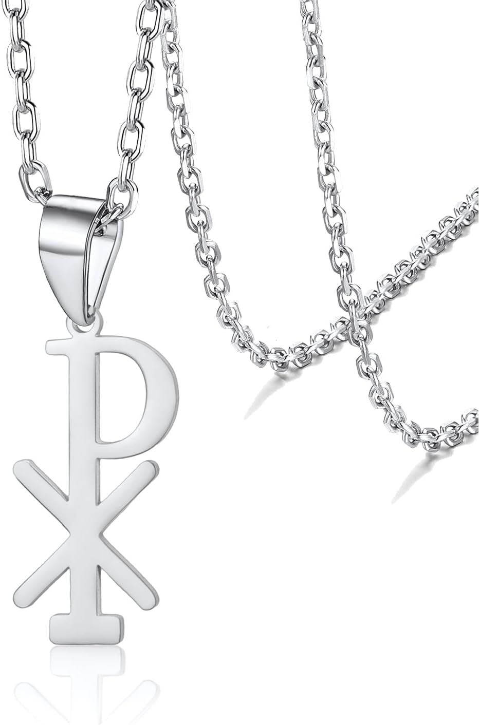 WJCCBJQXW Collana Hip Hop Collana con Ciondolo Vergine Maria in Acciaio al Titanio Placcato Oro for Uomo e Donna
