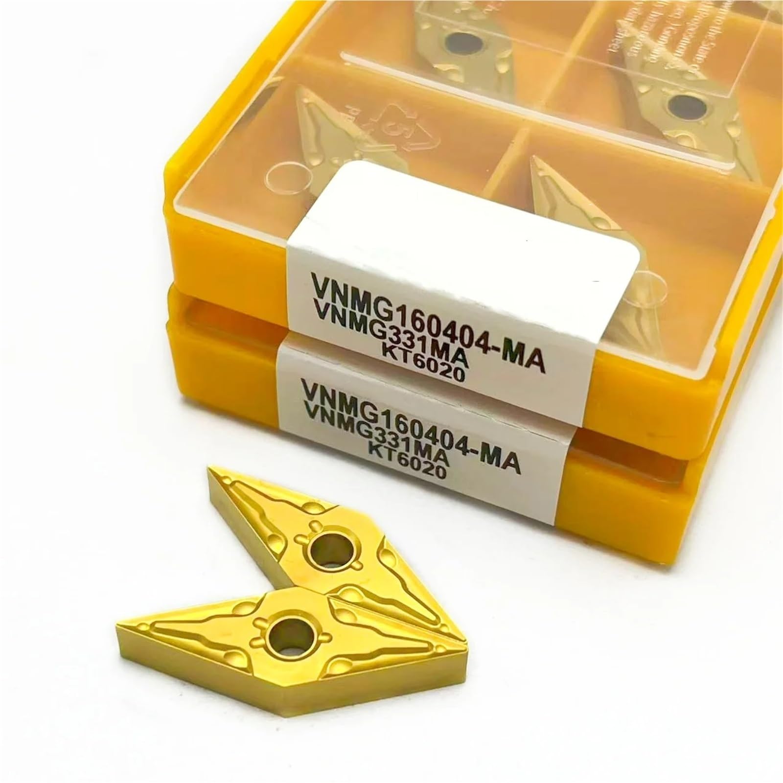 Inserto De Torneado Metal Para Máquina Herramienta CNC Externo, 10 Uds(VNMG160408-MA KT15)