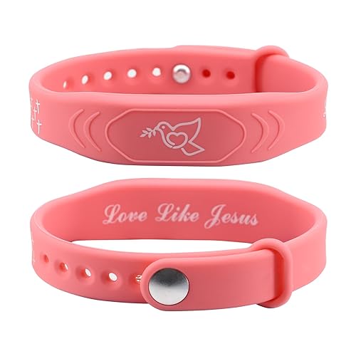 2 Pack Bible Verse Bracelets, with NFC Scan‌ Daily Jesus