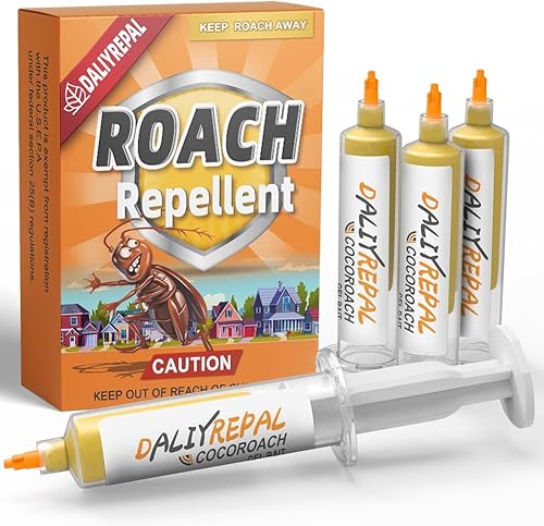 DALIYREPAL Repelente de cucarachas, repelente de cucarachas para uso en interiores y exteriores, cebos de gel de cucarachas, repelente de
