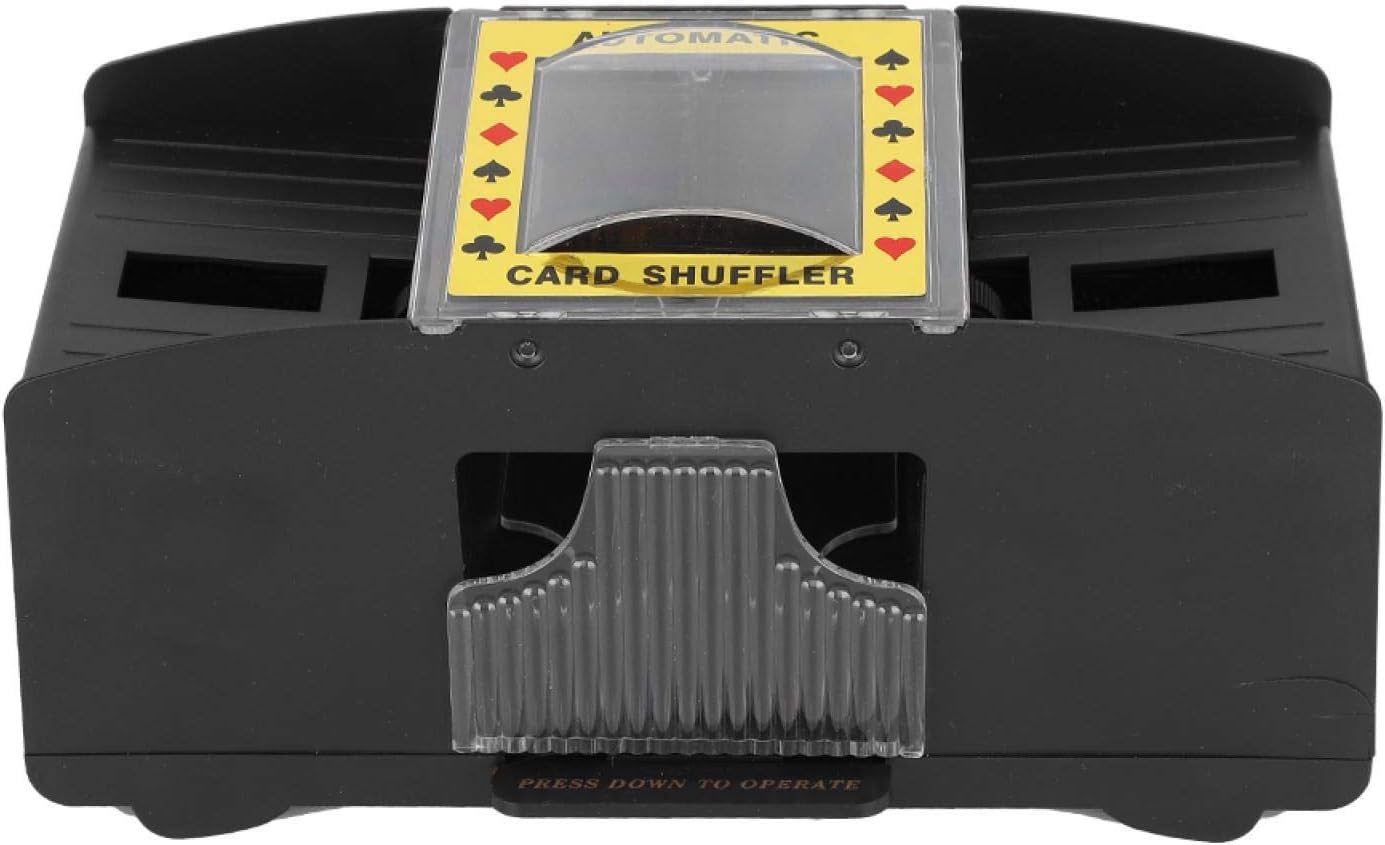 Automatic Card Shuffler, Electric 2 Deck Card Shuffler with Battery Power Supplied, Card Shuffler Machine for Card Games Leisure Sports Game Room