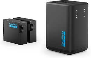 GoPro Dual-Ladegerät + 2 Enduro-Akkus (HERO13 Black) – Offizielles GoPro-Zubehör