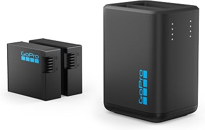 GoPro Dual-Ladegerät + 2 Enduro-Akkus (HERO13 Black) – Offizielles GoPro-Zubehör
