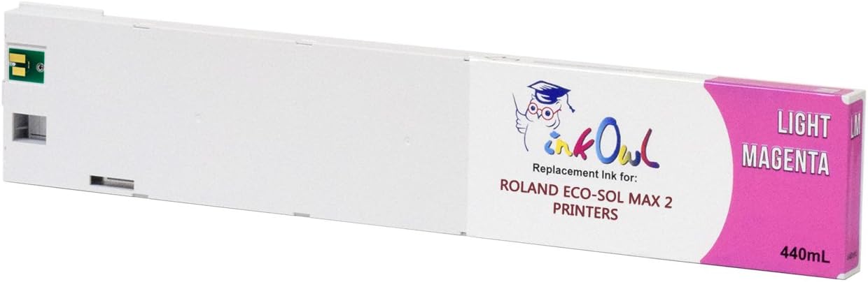 Compatible Ink Cartridge Replacement for Roland ECO-SOL MAX 2 Printers ESL4-4LM (440mL, Light Magenta) for VS-300i, VS-540i, VS-640i, XR-640