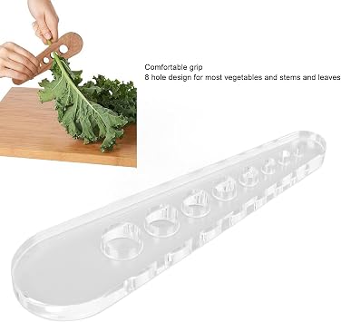 Stripper, for Kitchen Leaf Stripping Tool, for Kale, Collard Greens, Thyme, Basil, Rosemary, 8 Holes Design, Efficient Peeler, Easy to Use