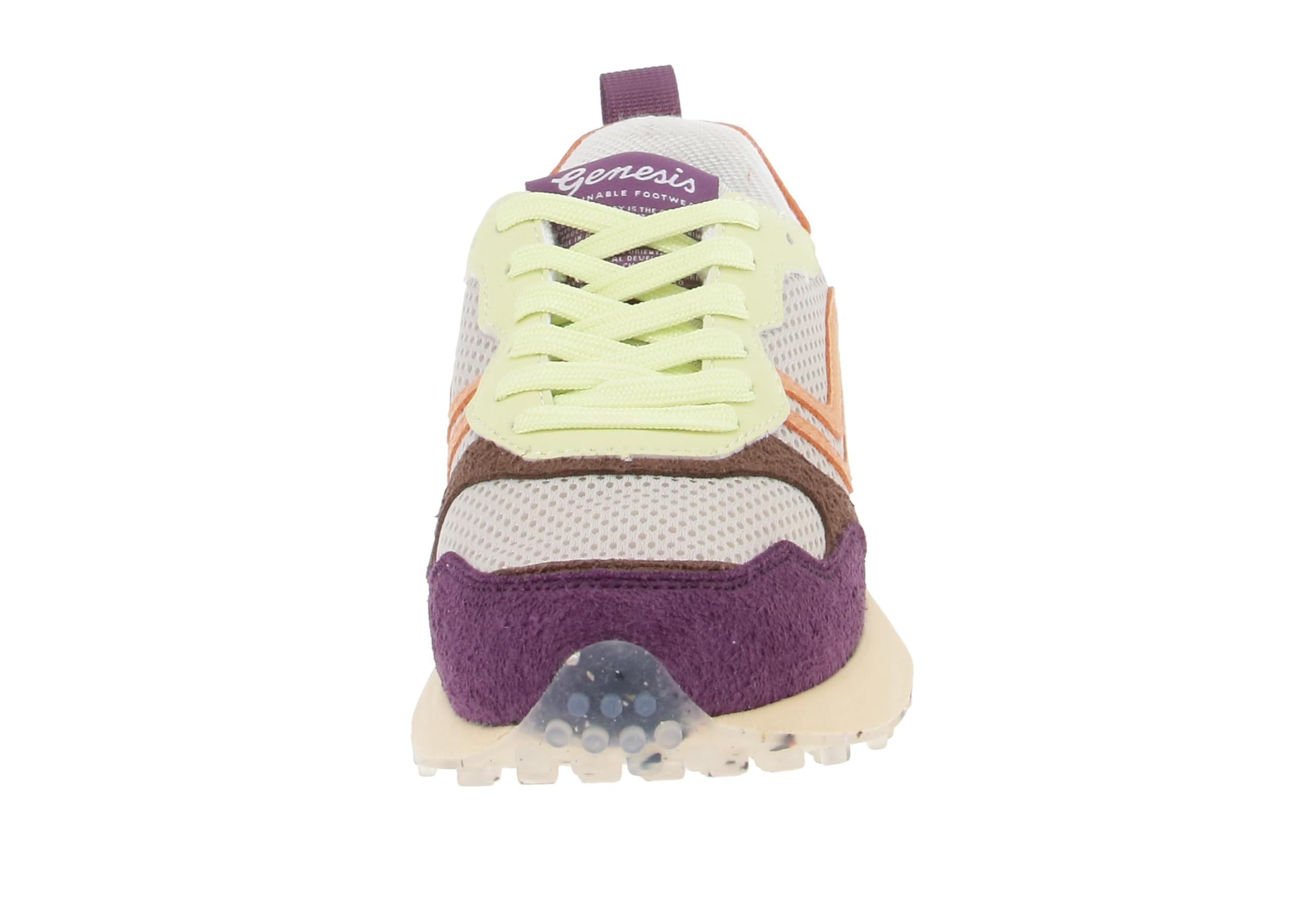 Genesis 1005450 G-Marathon Multi Mesh Hairy - Damen Sneaker - Lime-Apricot