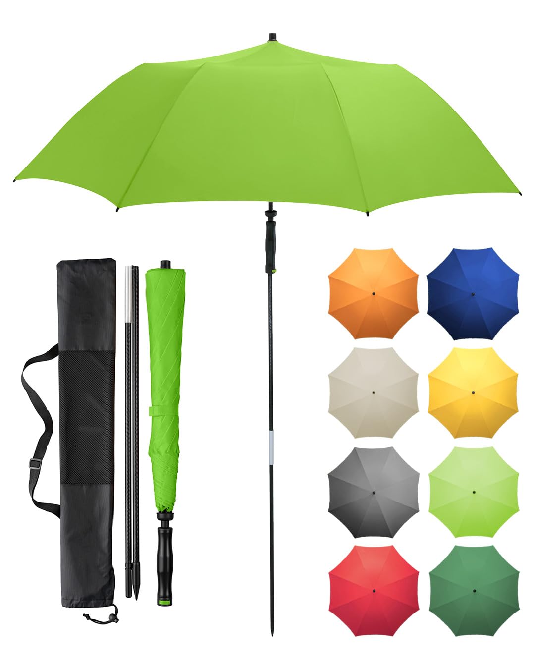 FARE Parasol podróżny Travelmate Camper – lekki i kompaktowy, ochrona przed promieniowaniem UV UPF50+, idealny w podróży, na plażę, na kemping – może być używany jako parasol